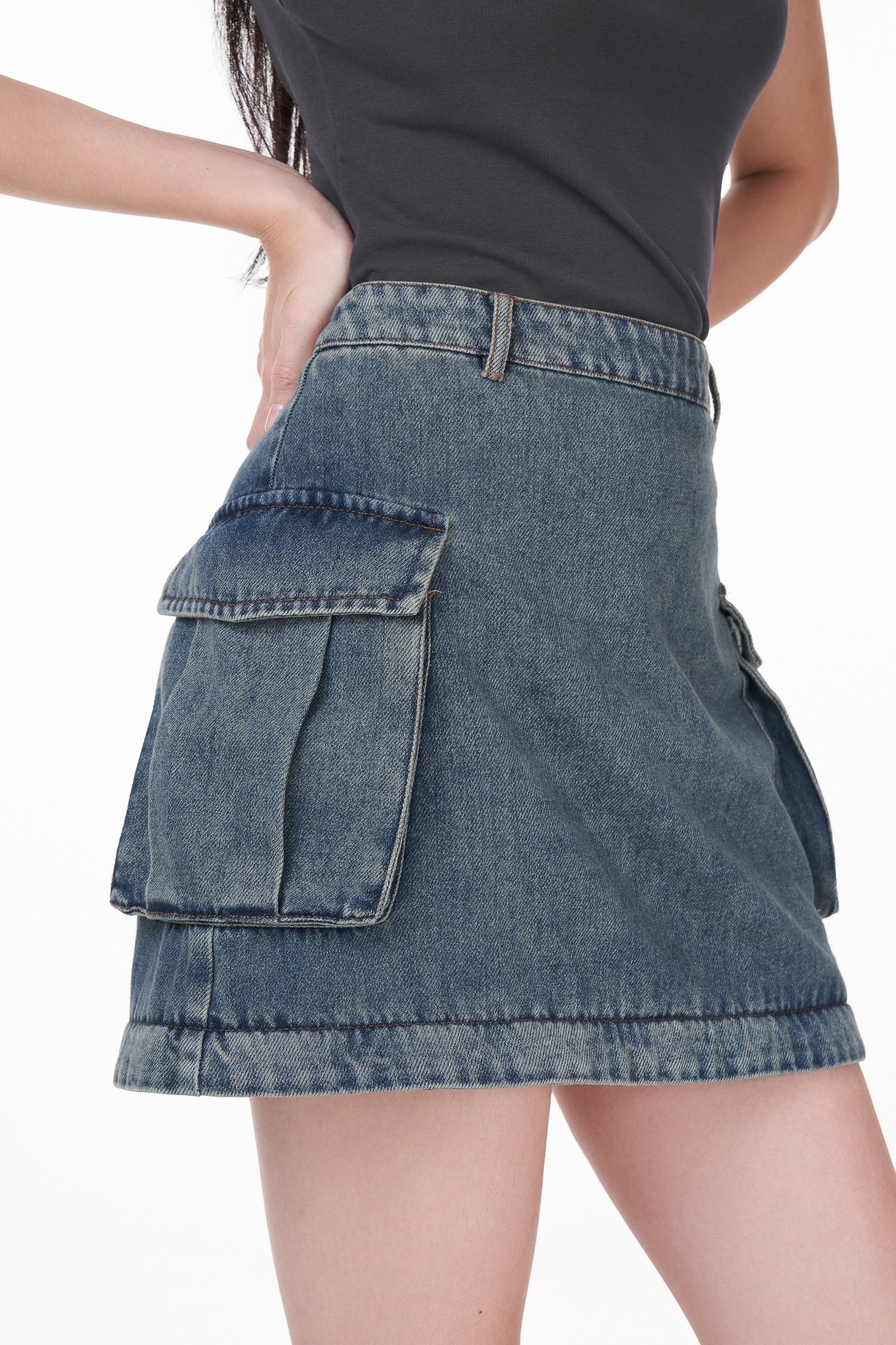TCL Classic Multi-way Denim Skorts / Midi Skirt