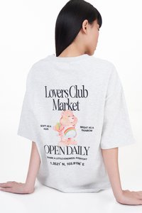 Lovers Club Market Oversized Tee