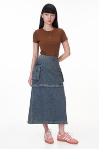 TCL Classic Multi-way Denim Skorts / Midi Skirt