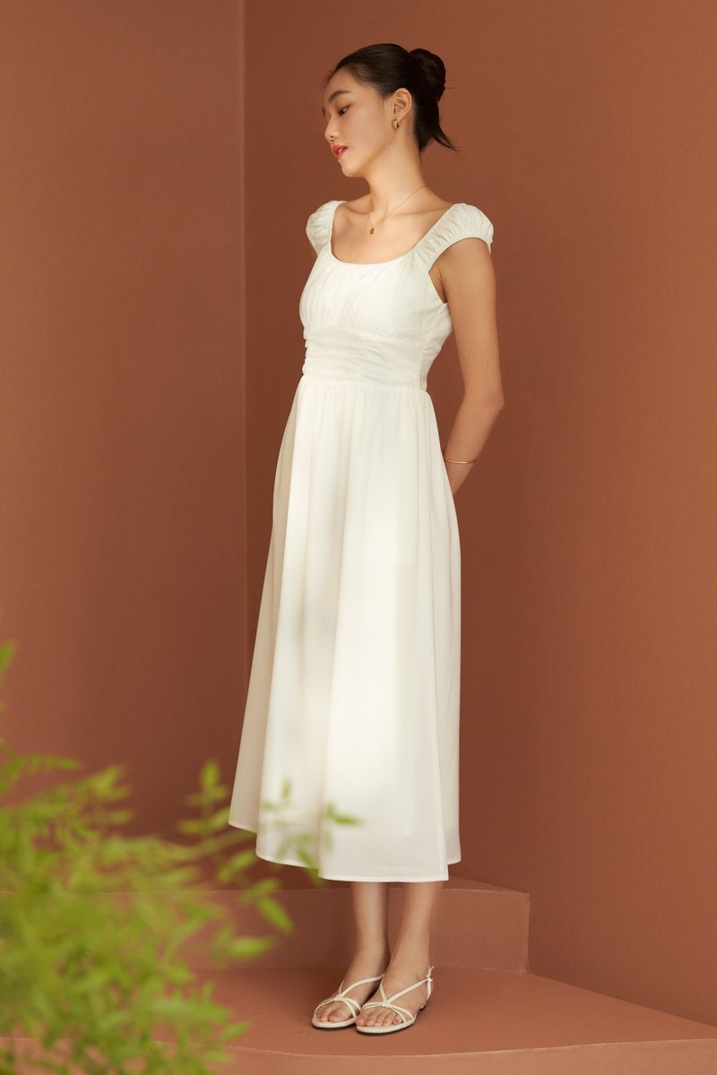Amari Padded Ruched Dress