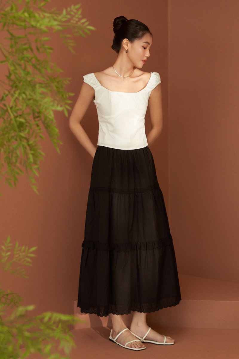 Macy Crochet Tiered Skirt
