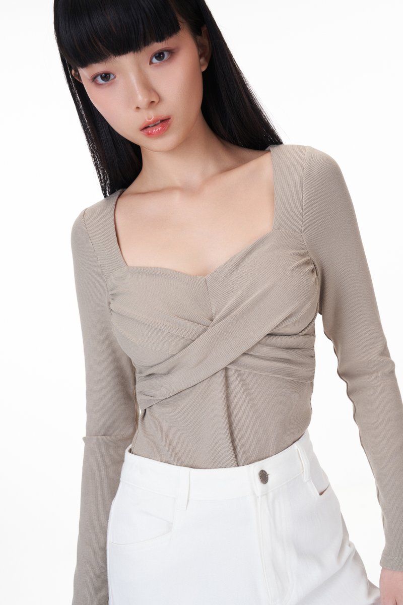 Millie Padded Overlap Top