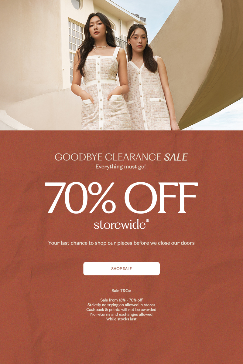 Goodbye Clearance Sale