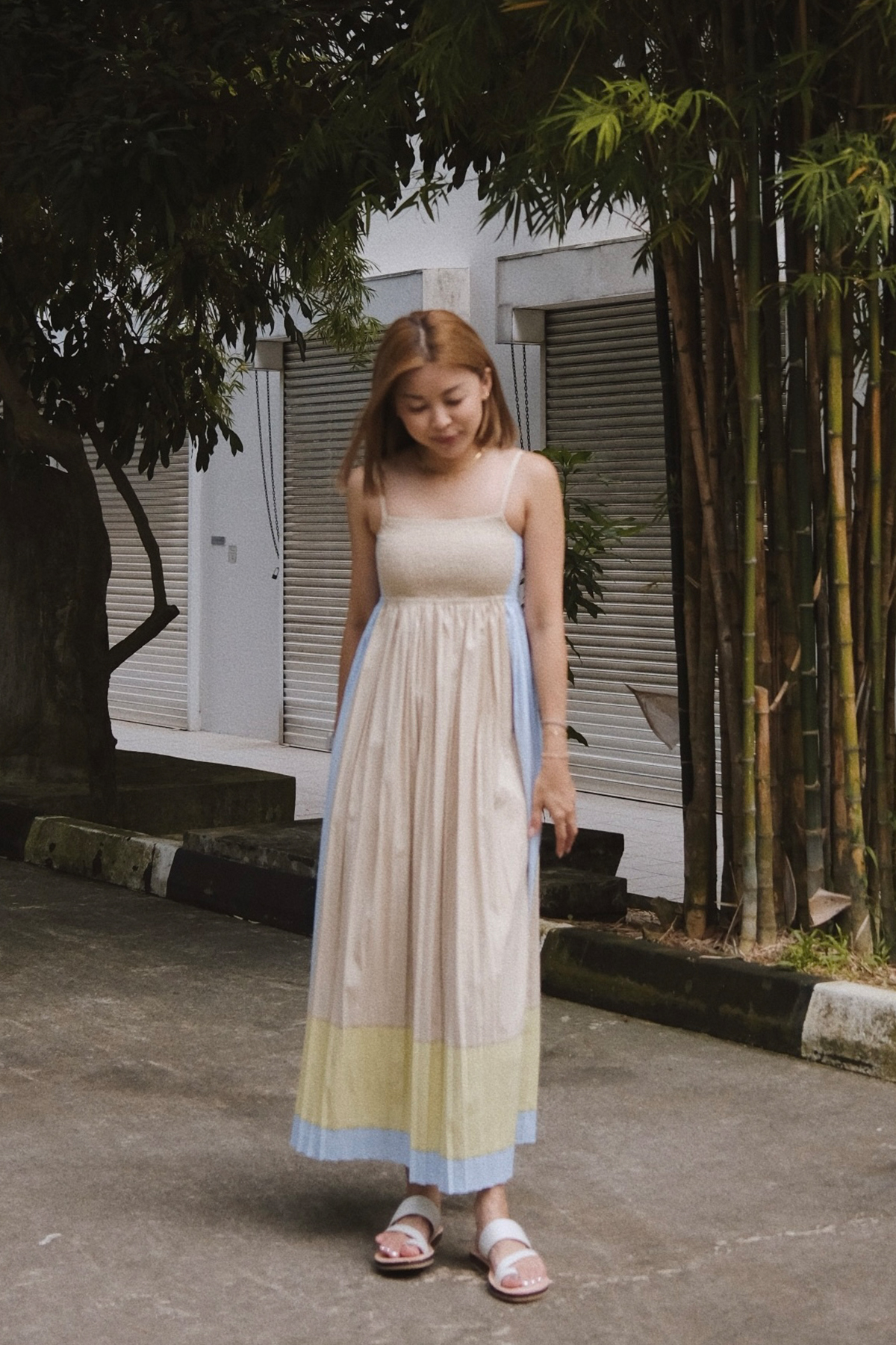 Emilia Pleated Maxi Dress
