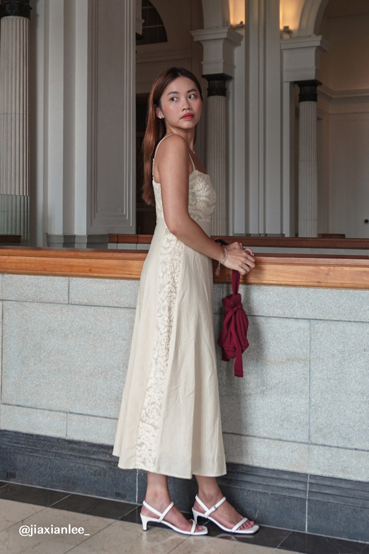 Lenda Crochet Panel Maxi Dress