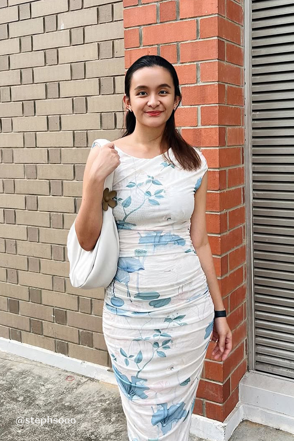 Dela Mesh Ruched Midi Dress