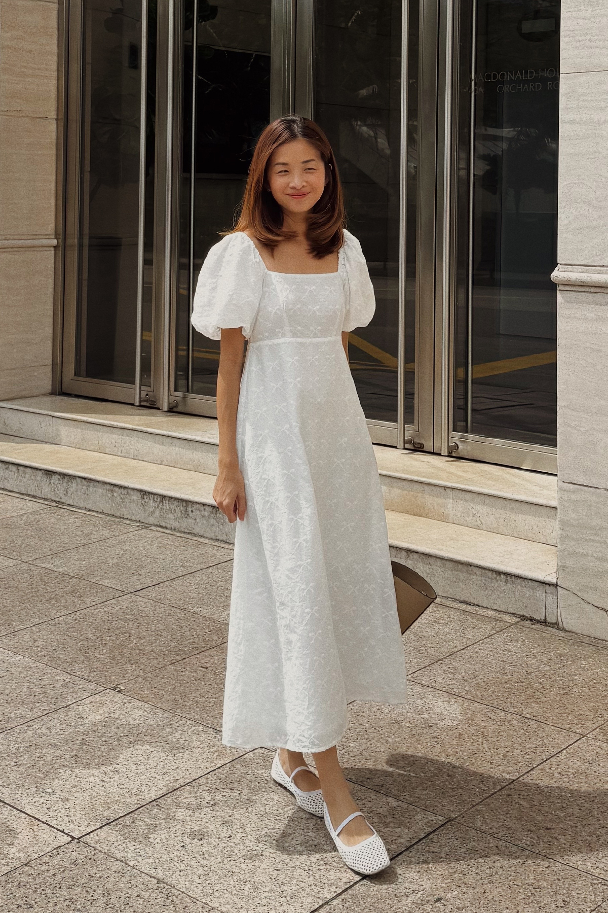 Lyona Embroidered Midi Dress