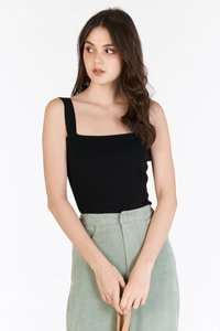 Brea Knitted Top in Black