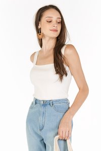 Brea Knitted Top in White