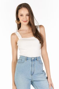 Brea Knitted Top in White