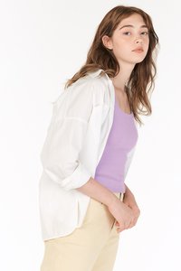 Merinn Textured Two Way Top in Lilac