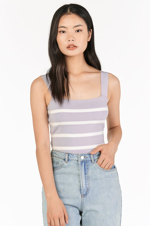Brea Stripes Knitted Top