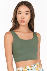 Tova Two Way Top in Moss