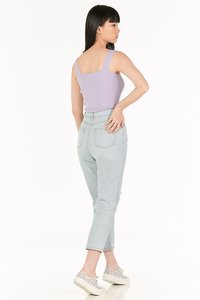 Brea Knitted Top in Grape