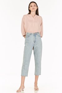 Carlos Buttoned Top in Pink