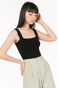 Brea Knitted Top in Black