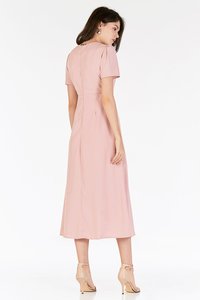 Alena Midi Dress in Pink