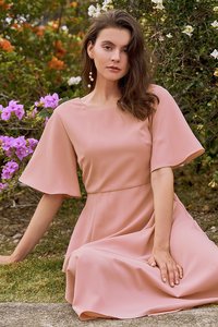 Tammi Midi Dress in Pink