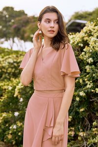 Dorelle Maxi Skirt in Pink