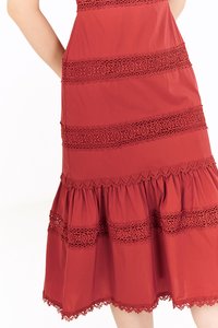 Luna Crochet Panel Midi Dress