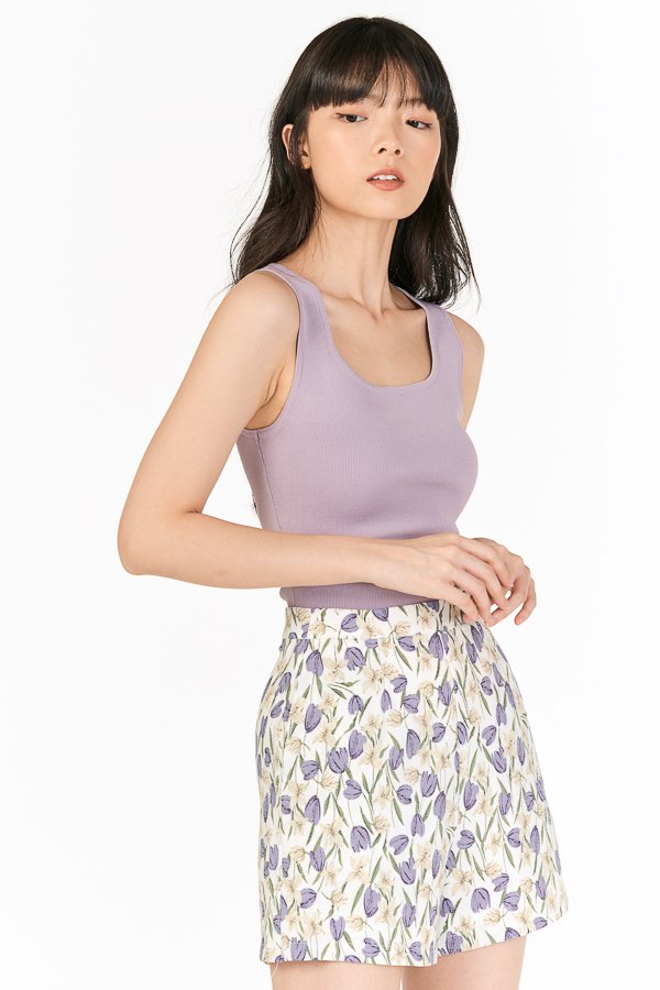 Tulips Shorts in Periwinkle