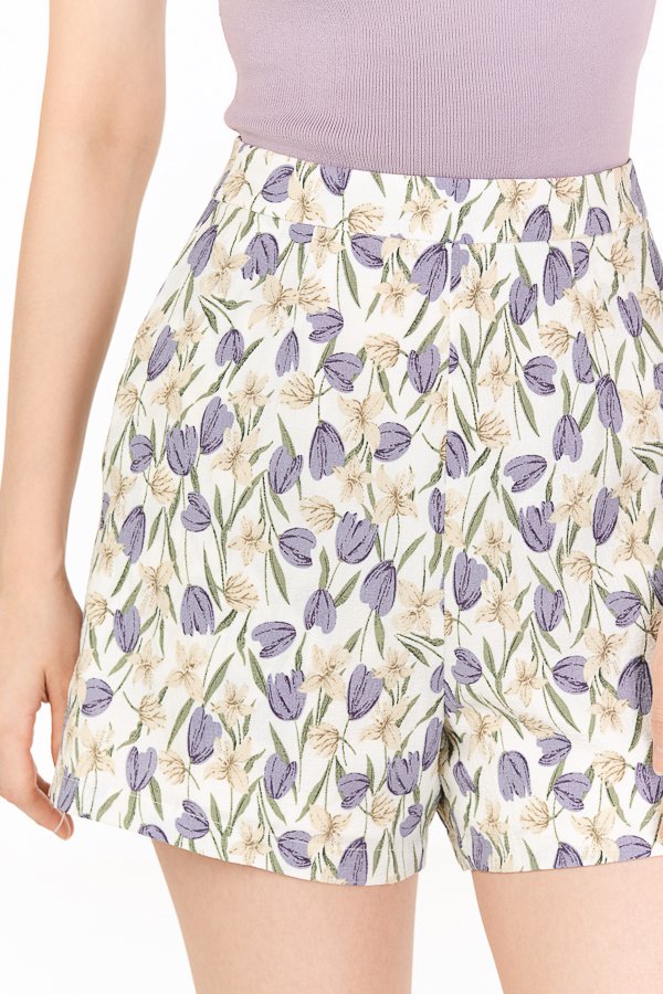 Tulips Shorts in Periwinkle