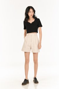 Tania Cropped Top in Black