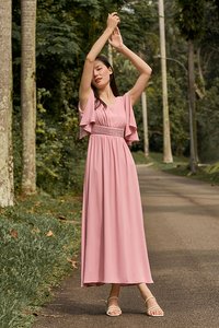 Celest Maxi Dress in Pink