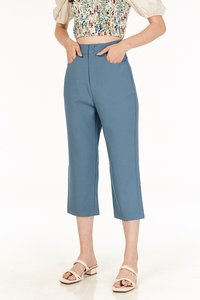 Leya Crop Pants in Dusk Blue