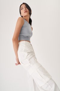 Chester Cargo Pants in White