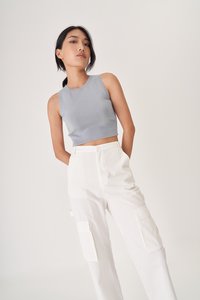 Chester Cargo Pants in White