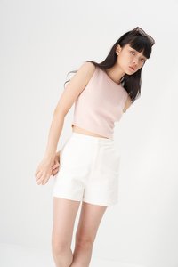 Marco Knit Crop Top in Pink