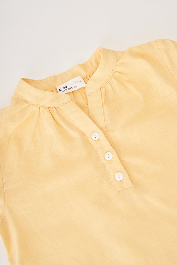 Kids' Carlos Buttoned Top in Sunshine