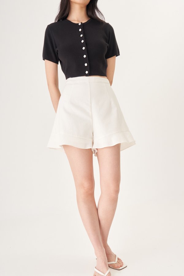 White high waisted 2025 linen shorts