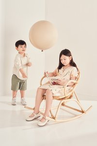 Kids' Cooper Linen Shirt in Moonbeam