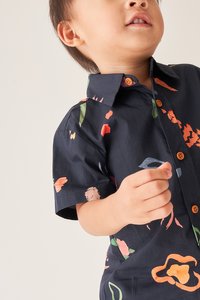 Kids' Glen Shirt in Days Together Navy Print