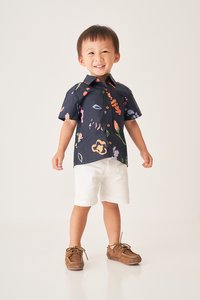 Kids' Glen Shirt in Days Together Navy Print