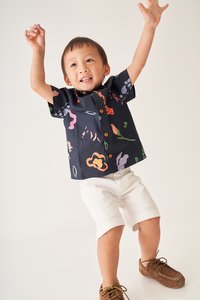 Kids' Glen Shirt in Days Together Navy Print