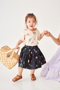 Kids' Isabelle Skirt in Days Together Navy Print