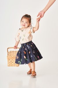 Kids' Isabelle Skirt in Days Together Navy Print