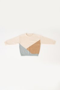 Kids' Julien Colourblock Pullover in Mocha