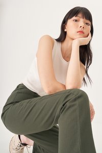 Marco Knit Crop Top in White