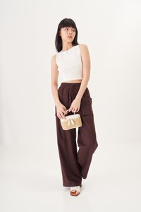 Marco Knit Crop Top in White