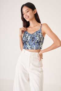 Blossom Crop Top in Blue