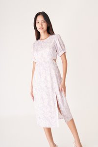 Cassia Midi Dress in Lilac