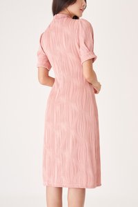 Ling Two Way Textured Qipao in Pink
