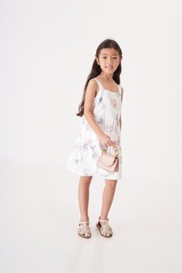 Kids' Adora Sleeveless Dress in Reunion White Print