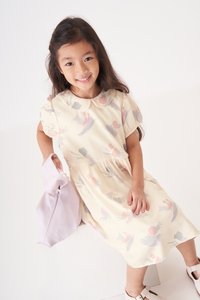 Kids' Erica Collared Dress in Reunion Cream Print