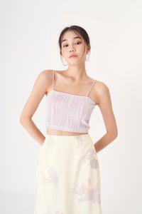 Ling Textured Top in Lilac